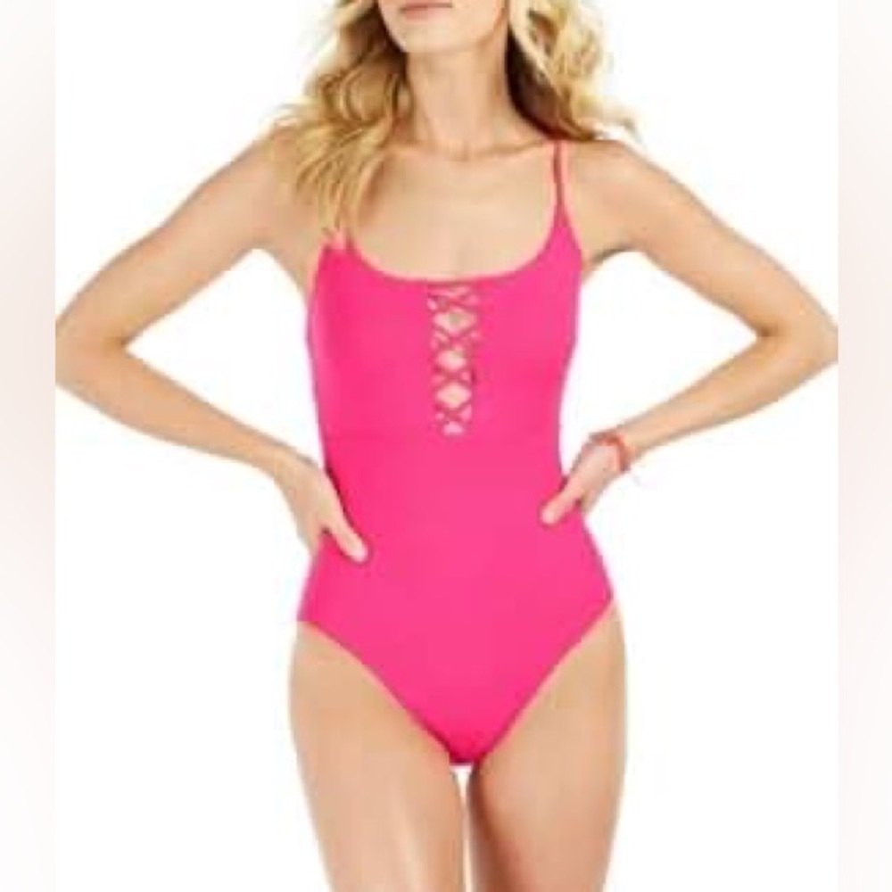 La Blanca Pink One Piece Swimsuit